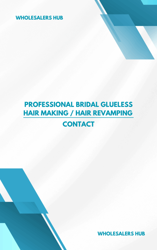 Professional Bridal Glueless Hair Making / Hair Revamping